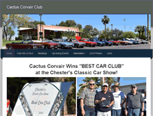 Tablet Screenshot of cactuscorvairclub.com